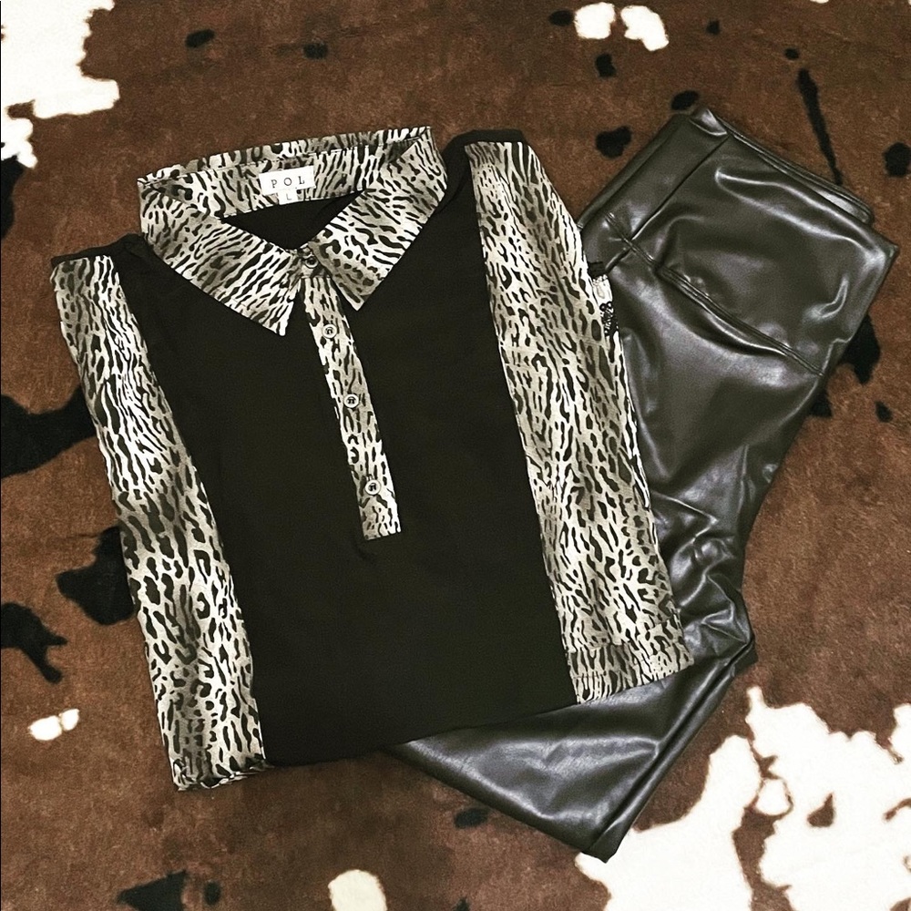 Leopard Boutique Top